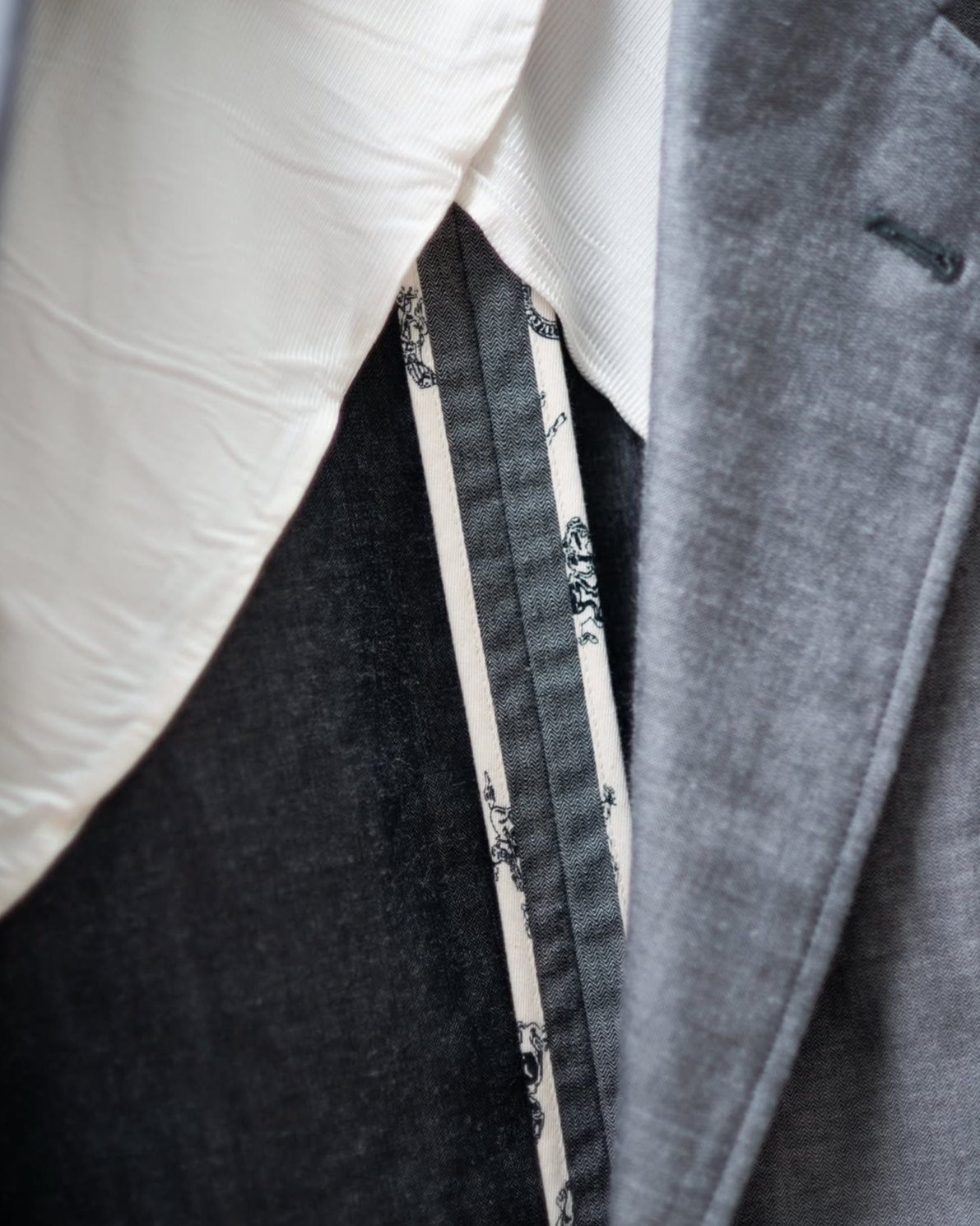 SINGLE BREASTED PACH POCKET JACKET - WOOL RAMIE MINI HB-