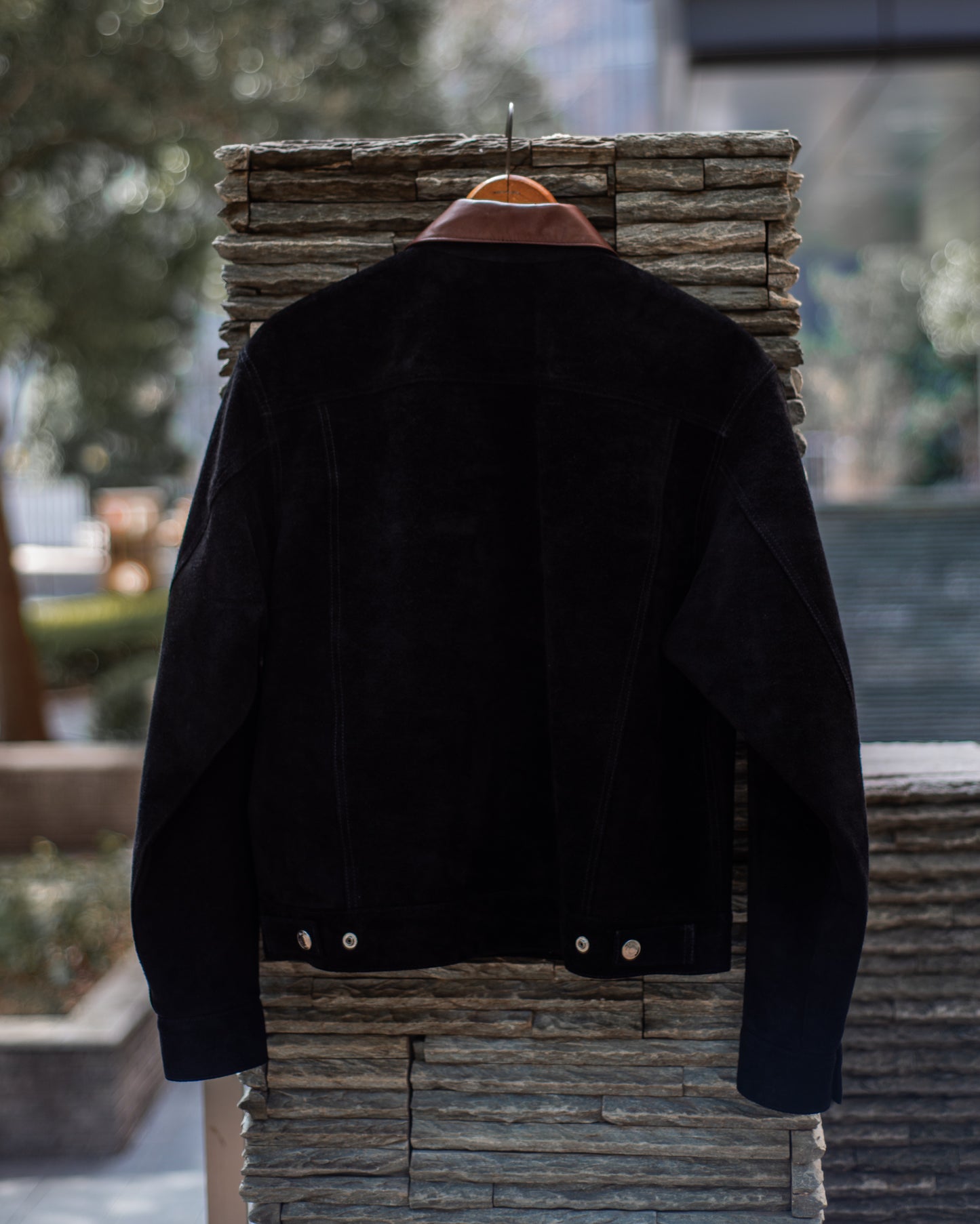 TRUCKER  JACKET -HORSE SUEDE-