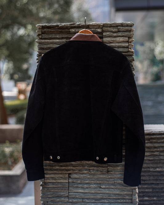 TRUCKER  JACKET -HORSE SUEDE-