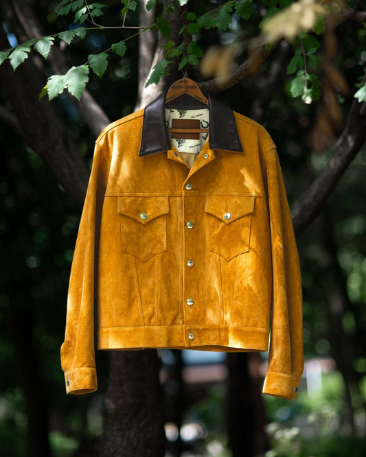TRUCKER  JACKET -HORSE SUEDE-