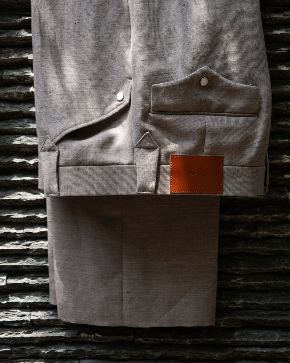 WESTERN STRAIGHT TROUSERS -RAYON RAMIE GABARDINE-