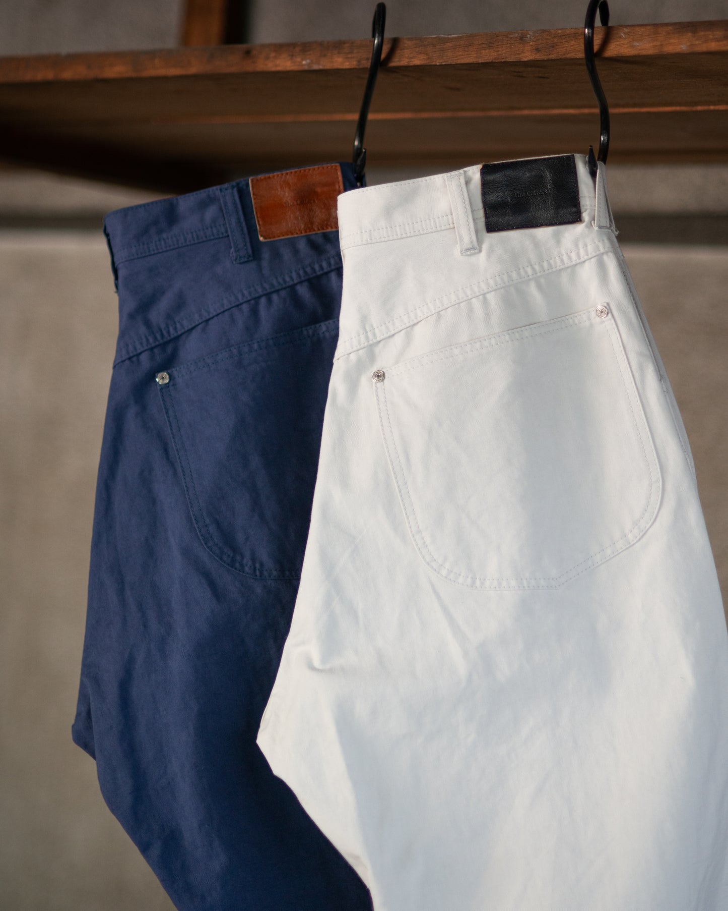 WORKERS WIDE PANTS -COTTON LINEN TWILL-