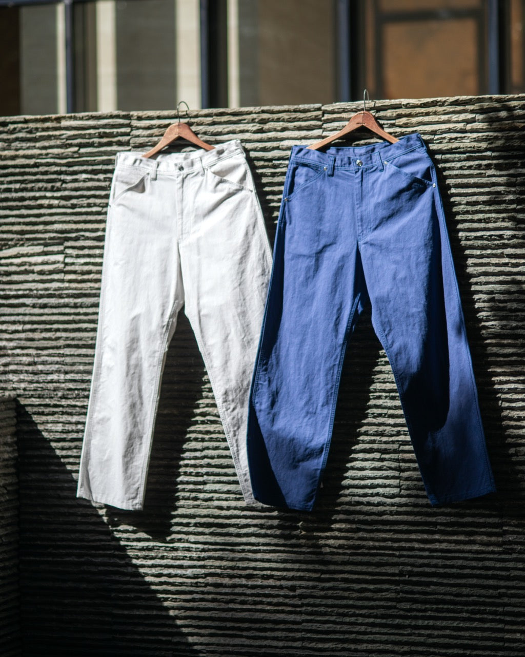 WORKERS WIDE PANTS -COTTON LINEN TWILL-