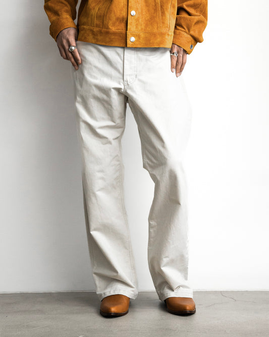 WORKERS WIDE PANTS -COTTON LINEN TWILL-