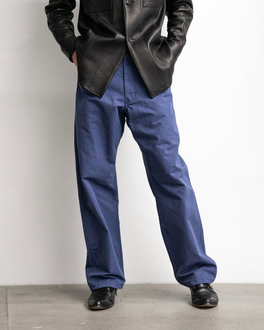 WORKERS WIDE PANTS -COTTON LINEN TWILL-