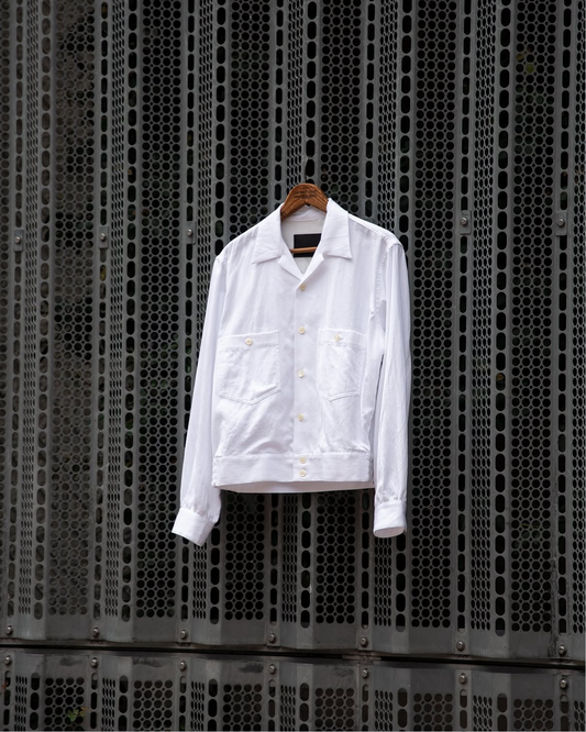 DEAN SHIRT -COTTON DOBBY HERRINGBONE-