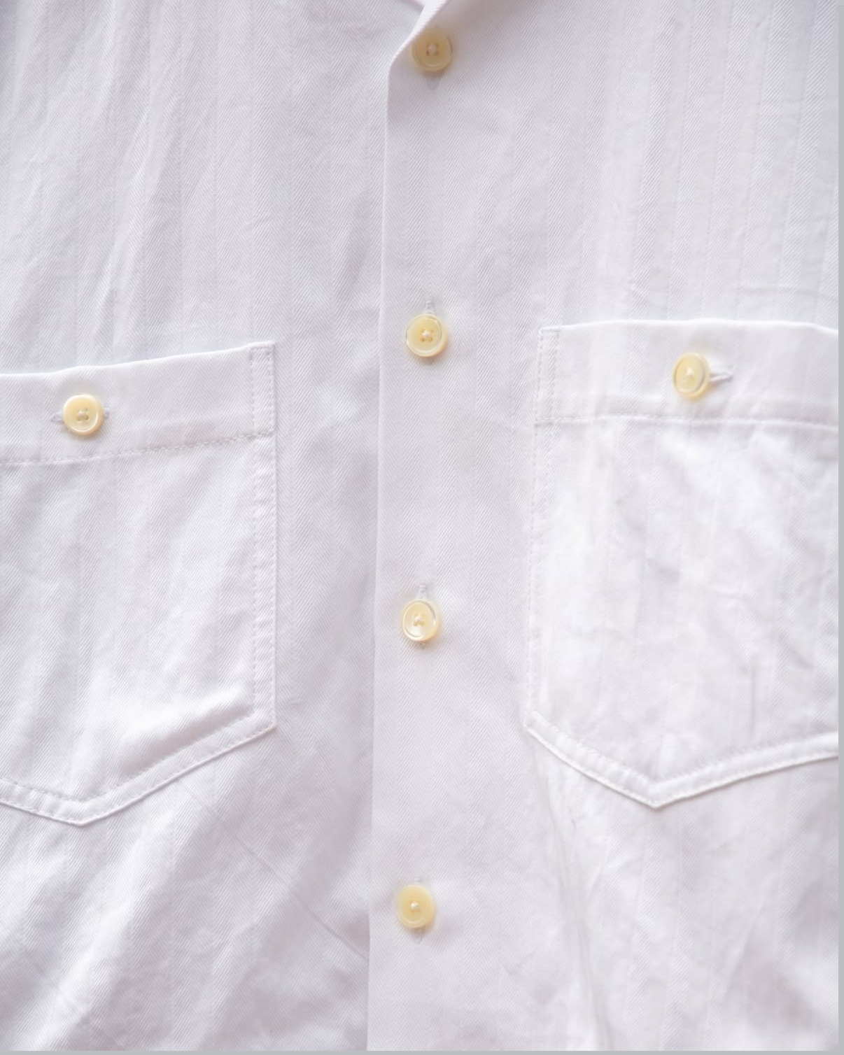 DEAN SHIRT -COTTON DOBBY HERRINGBONE-