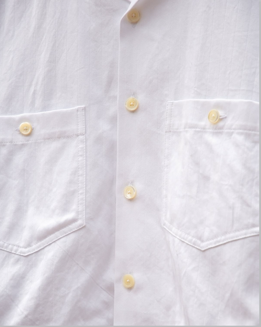 DEAN SHIRT -COTTON DOBBY HERRINGBONE-