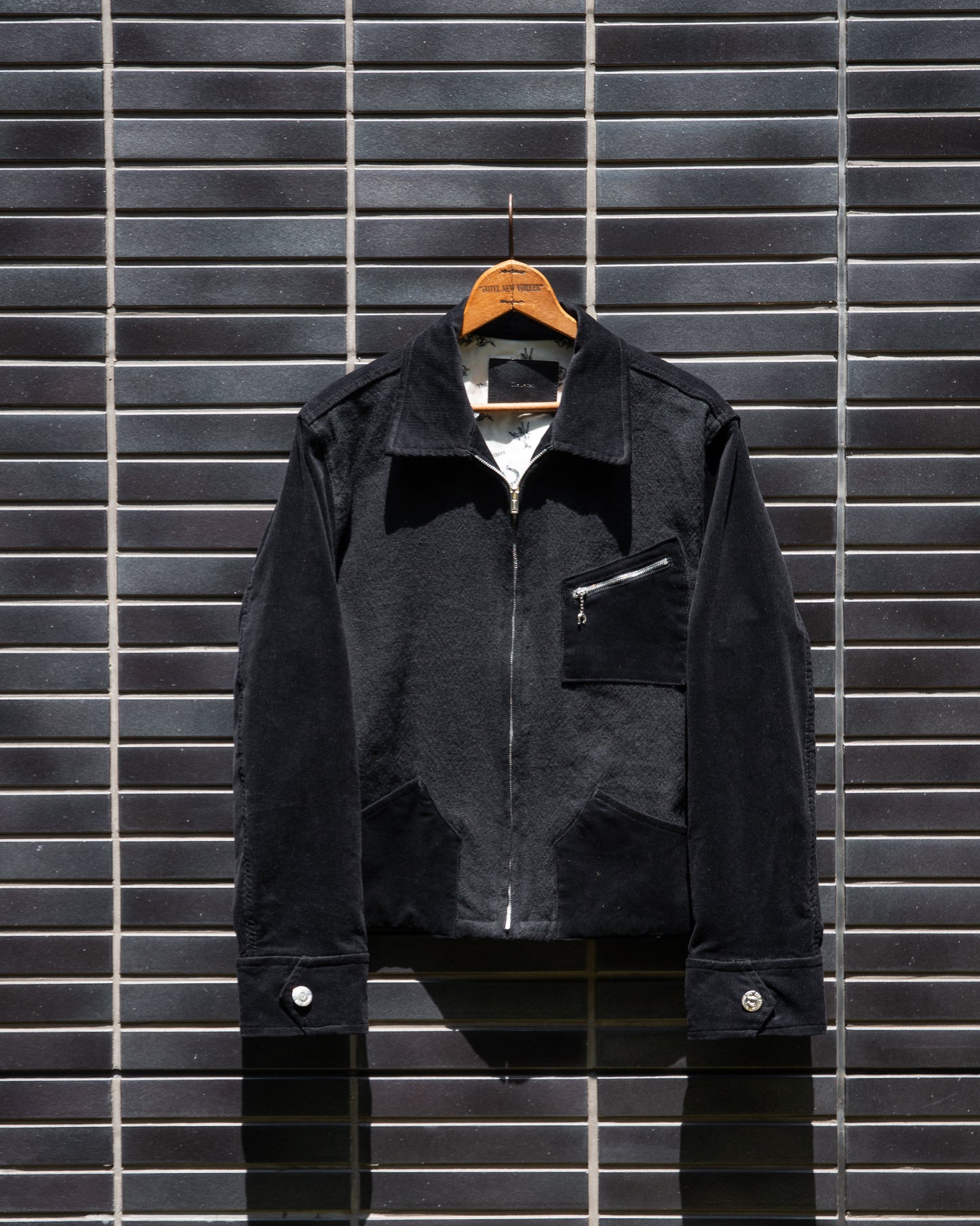 COMBINATION ZIP JACKET -BLANKET LINEN WOOL-