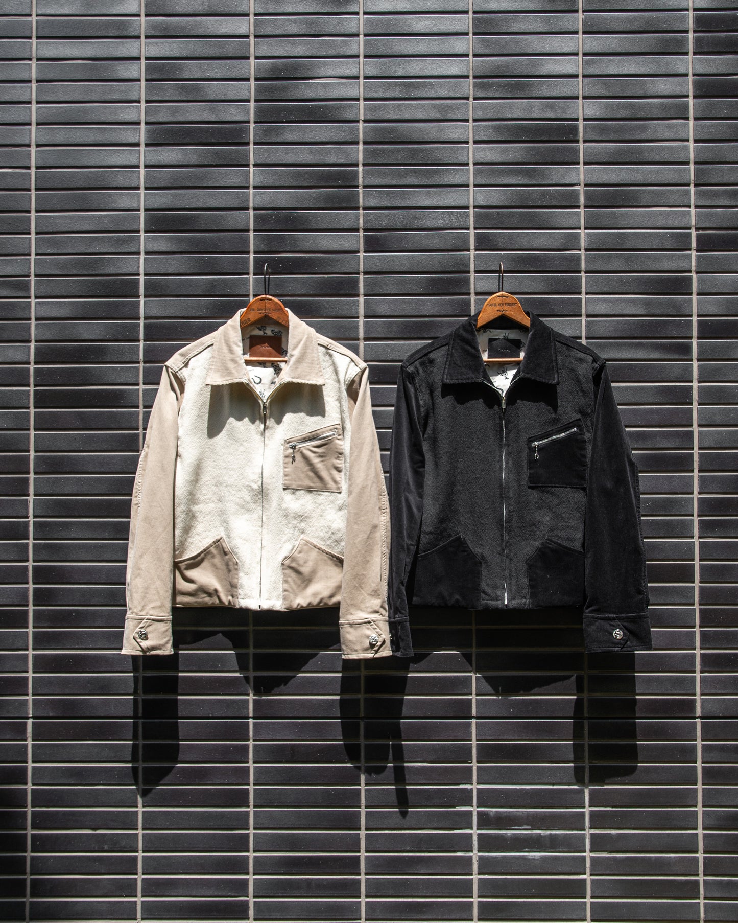 COMBINATION ZIP JACKET -BLANKET LINEN WOOL-