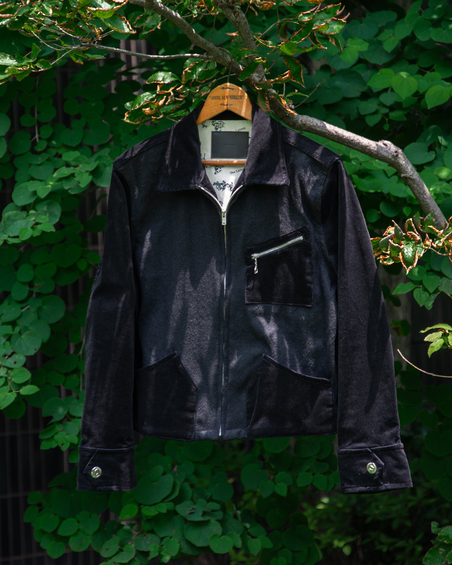 COMBINATION ZIP JACKET -BLANKET LINEN WOOL-