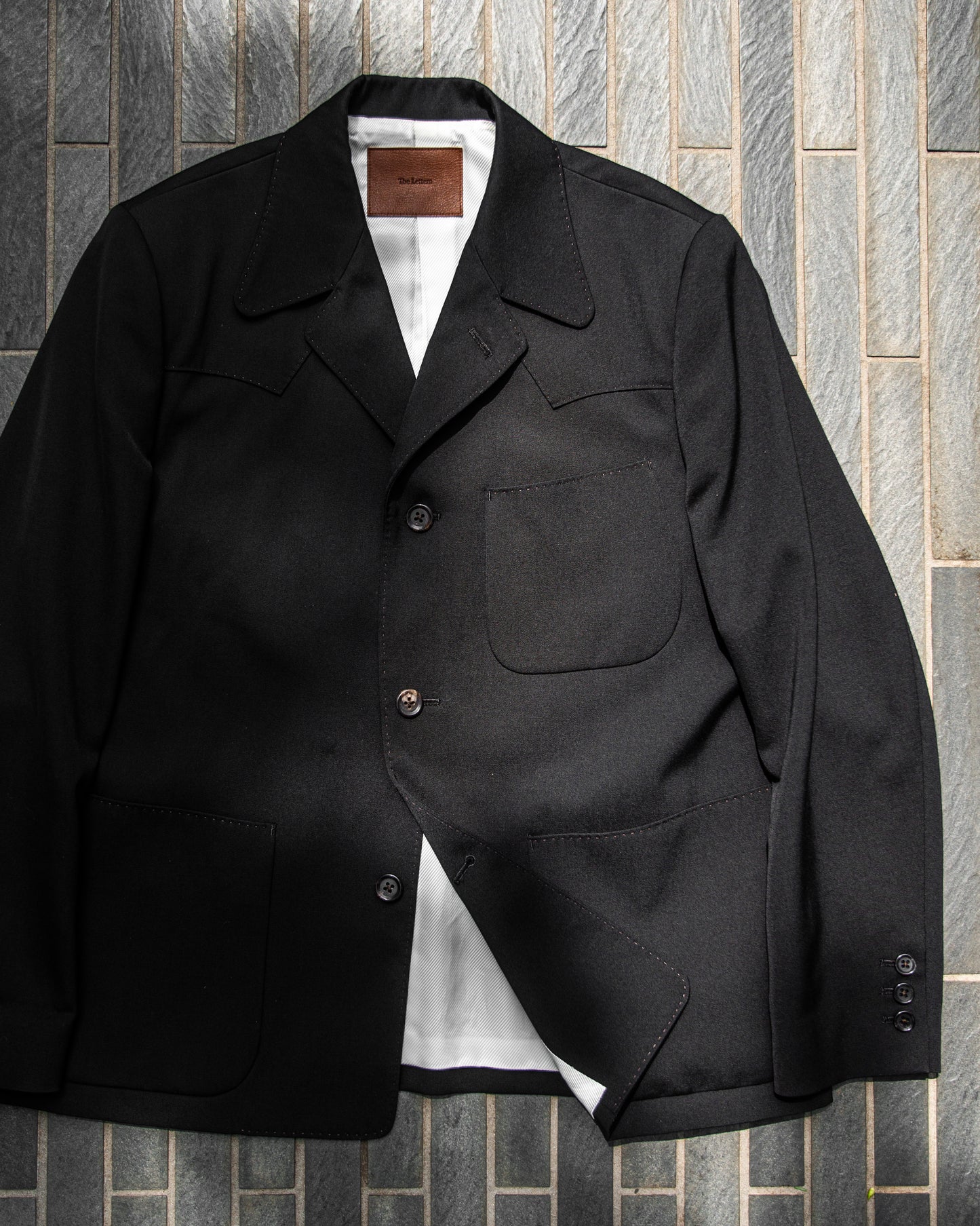 HOLLYWOOD WESTERN JACKET -HARD TWIST YARN WOOL -