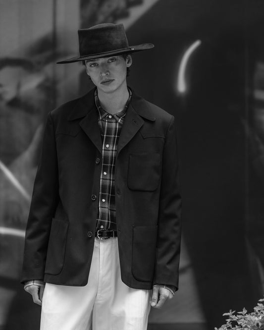 WESTERN SHIRT -OMBRE CHECK RAYON-
