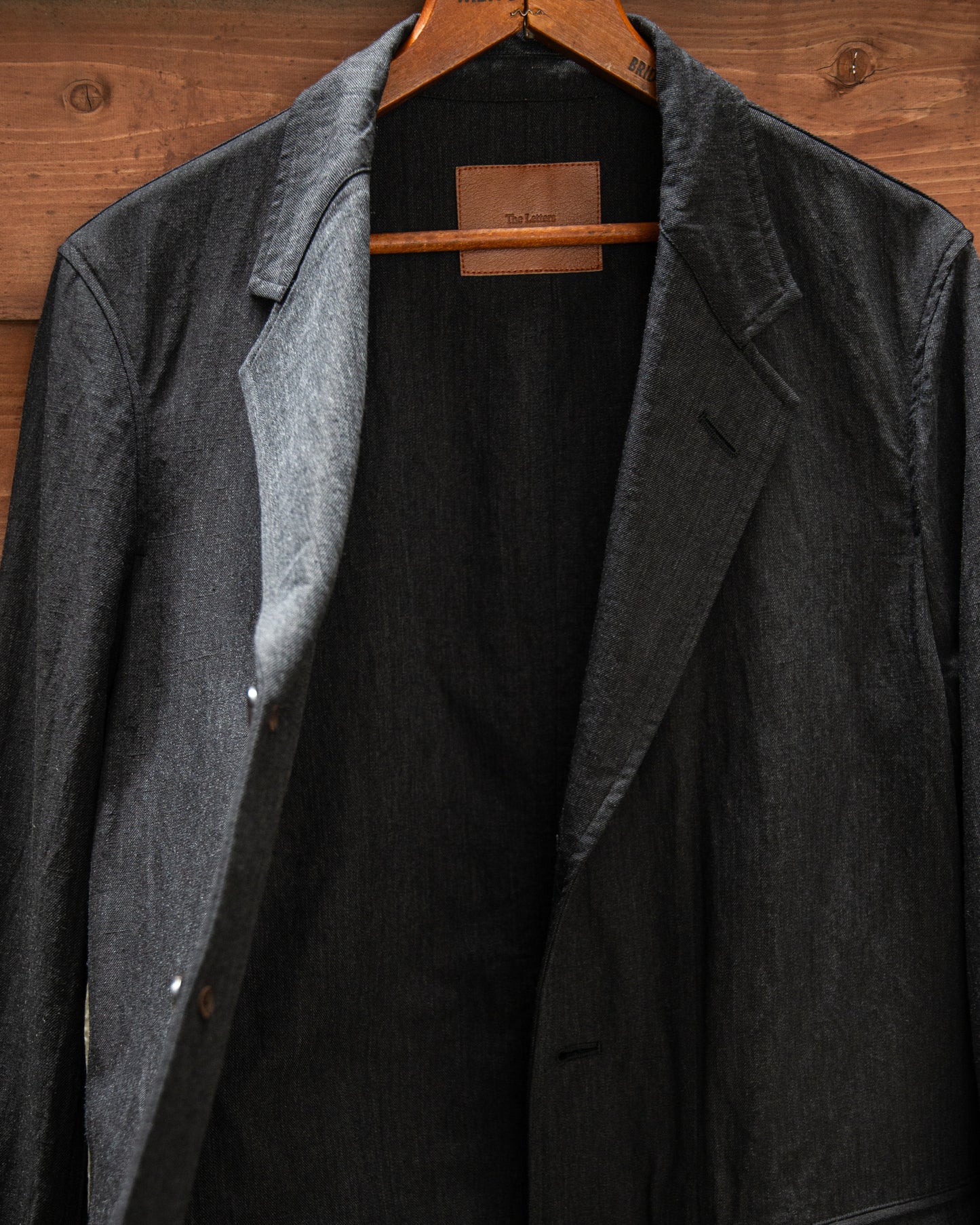 WORKERS BLAZER -HARD TWIST YARN LINEN WOOL-
