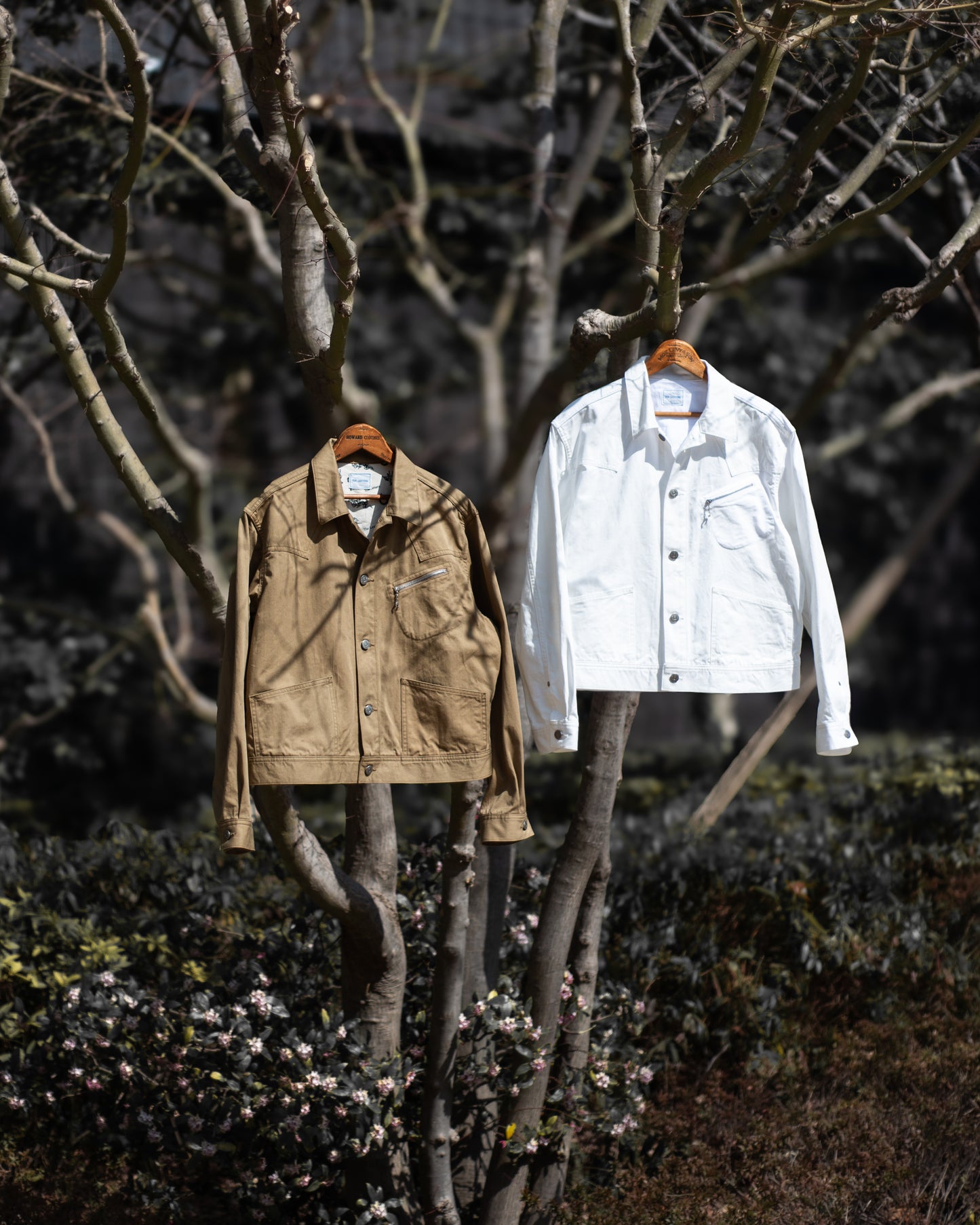 COW BOY TRUCKER JACKET -SLUB COTTON TWILL-