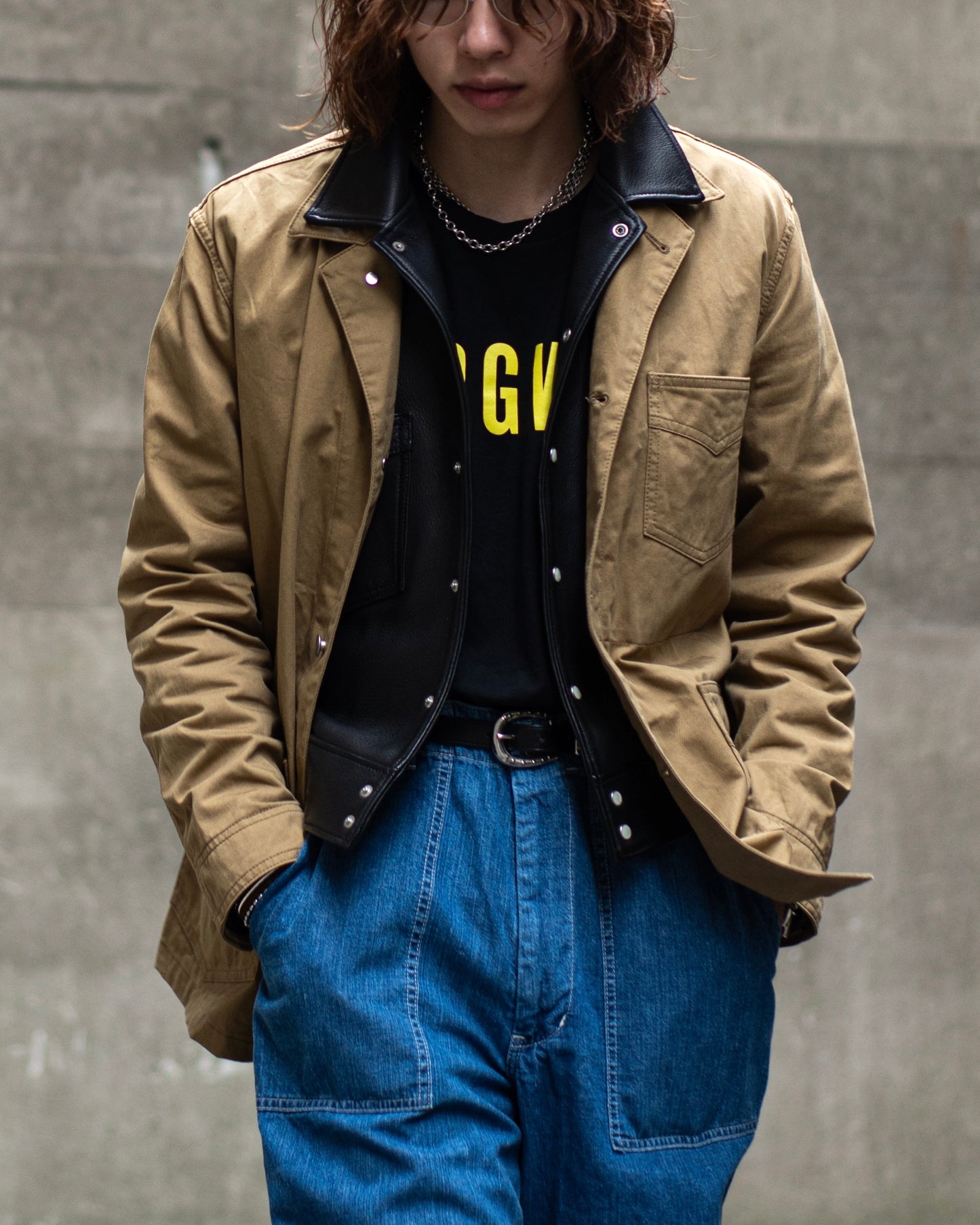 WORKERS JACKET -SLUB COTTON TWILL-
