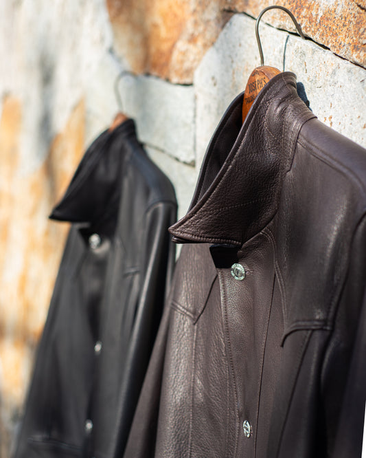 COW BOY CONCHO JACKET -GOAT SKIN-