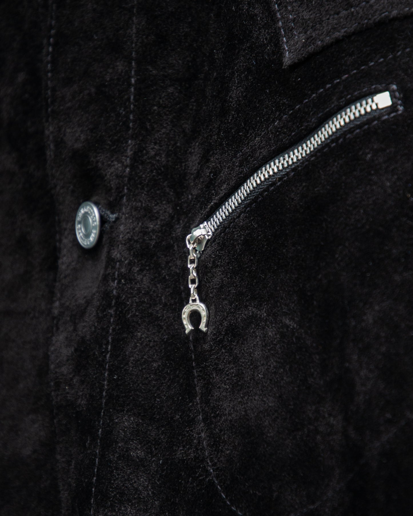 COW BOY TRUCKER JACKET -HORSE SUEDE-