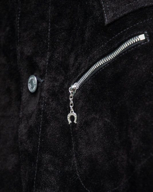 COW BOY TRUCKER JACKET -HORSE SUEDE-
