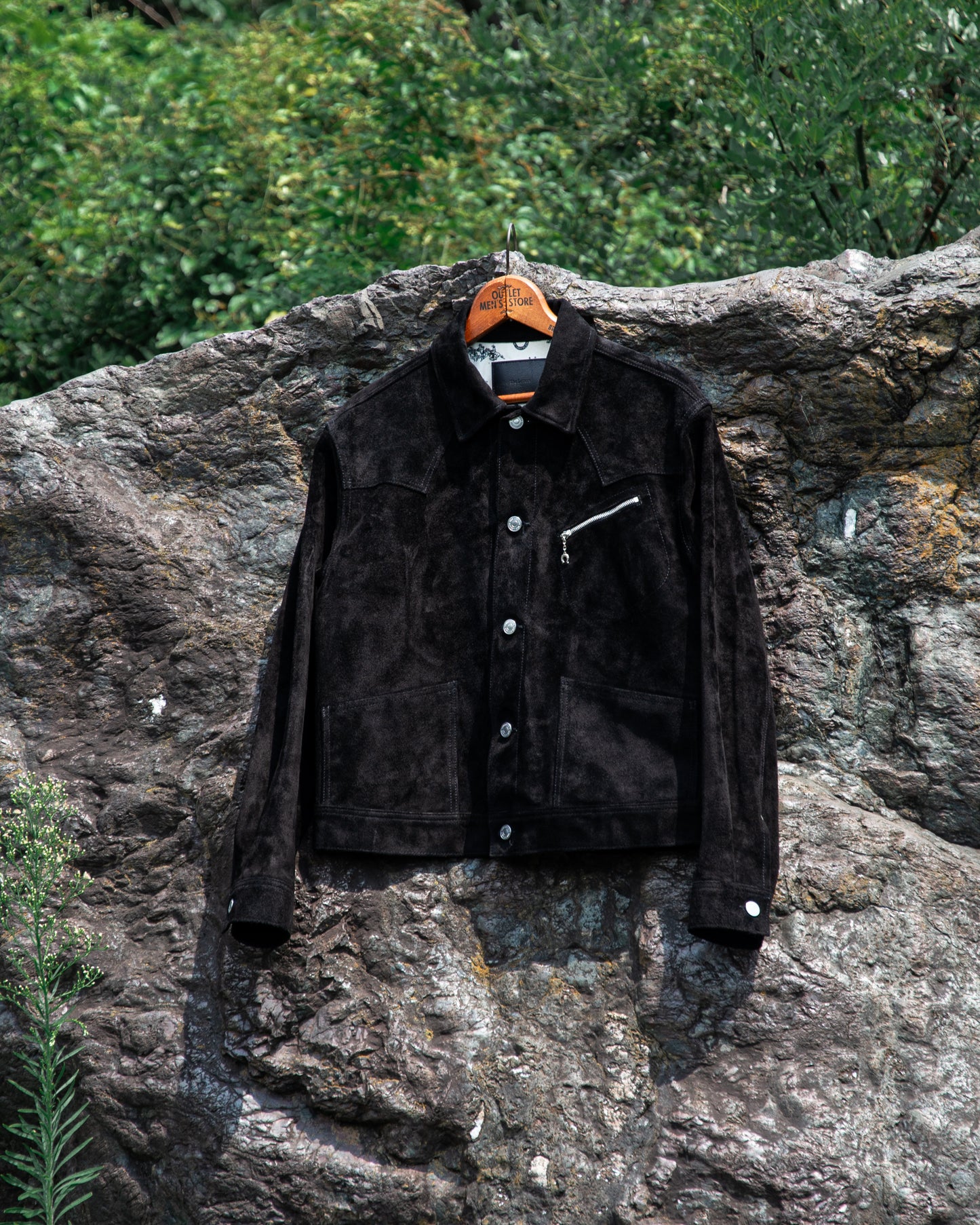 COW BOY TRUCKER JACKET -HORSE SUEDE-