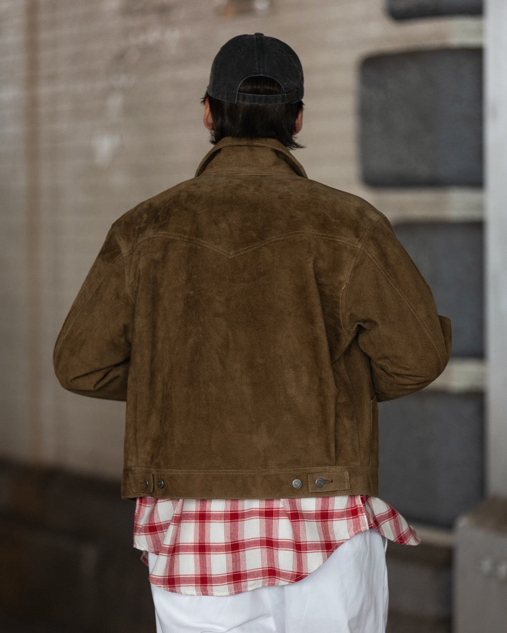 COW BOY TRUCKER JACKET -HORSE SUEDE-