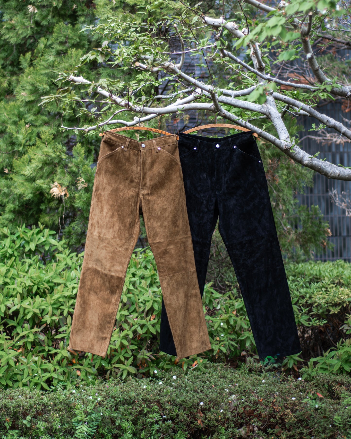 WORKERS WIDE PANTS -HORSE SUEDE-