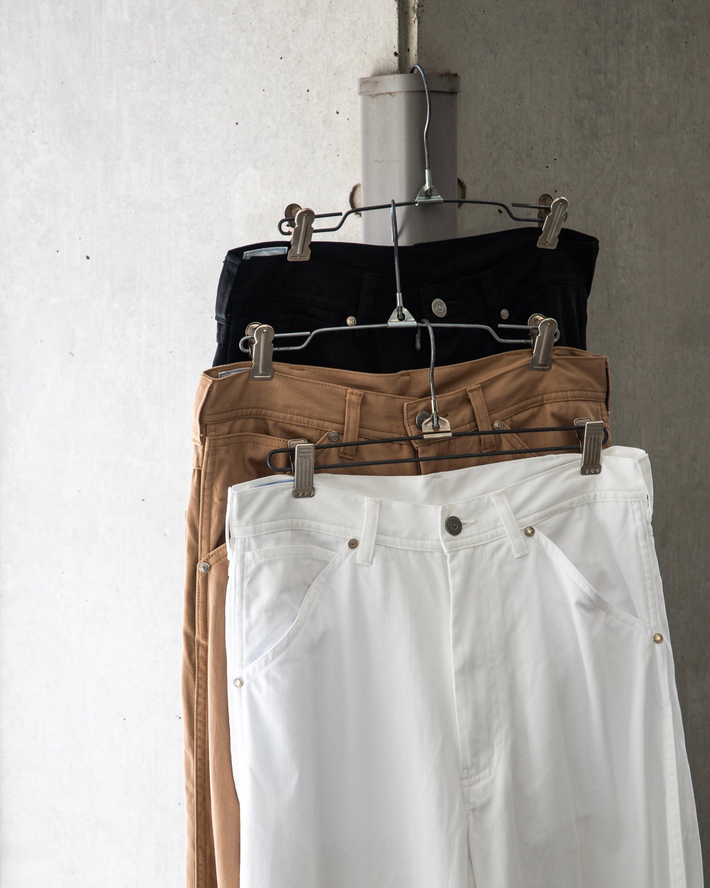 WORKERS PANTS -COTTON HERRINGBONE-