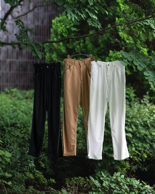 WORKERS PANTS -COTTON HERRINGBONE-