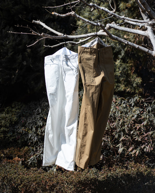 BAKER PANTS -SLUB COTTON TWILL-