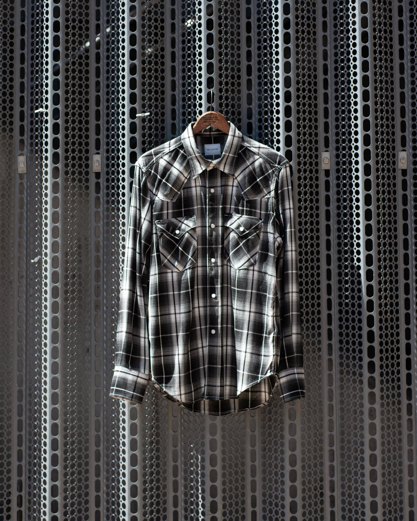 WESTERN SHIRT -OMBRE CHECK RAYON-