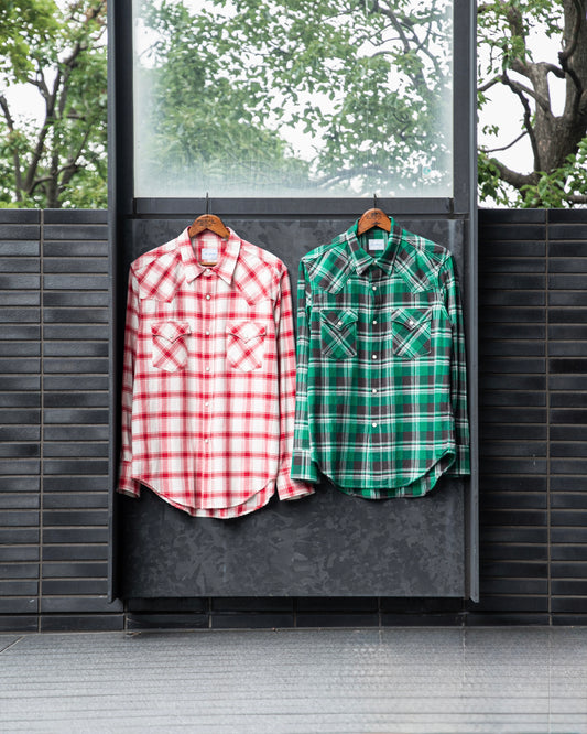 WESTERN SHIRT -CHECK OPEN END YARN COTTON-
