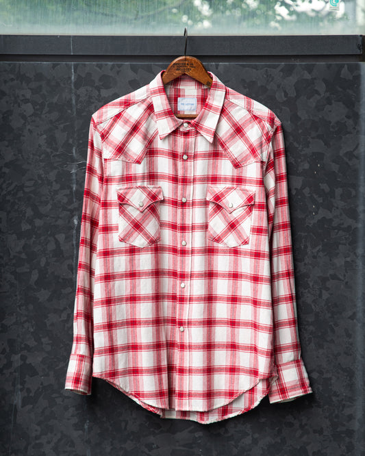 WESTERN SHIRT -CHECK OPEN END YARN COTTON-