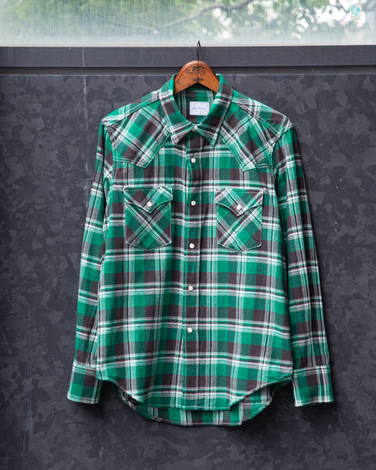 WESTERN SHIRT -CHECK OPEN END YARN COTTON-