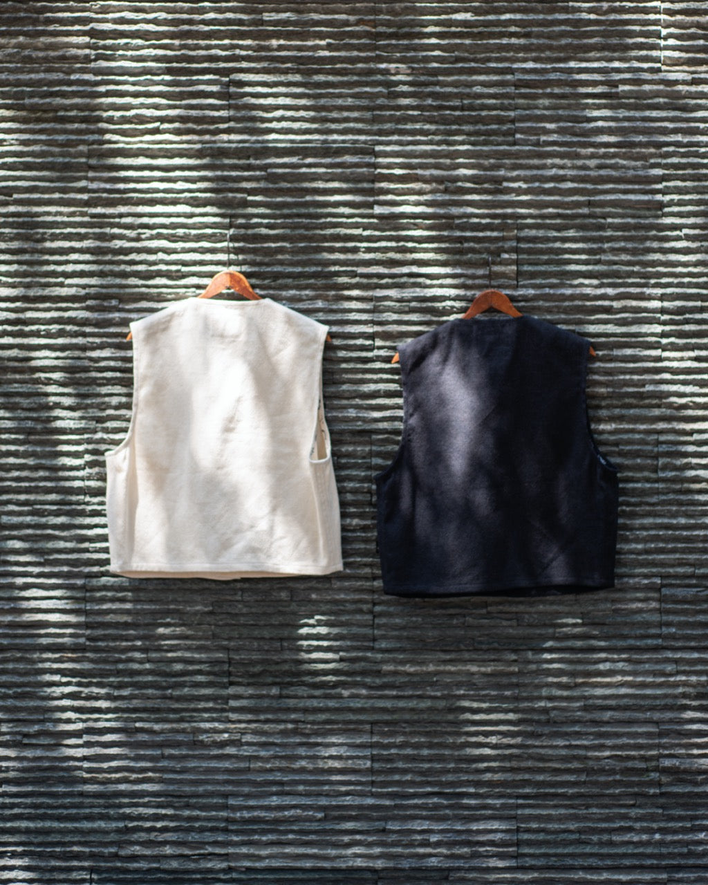 CONCHO VEST -BLANKET LINEN WOOL-