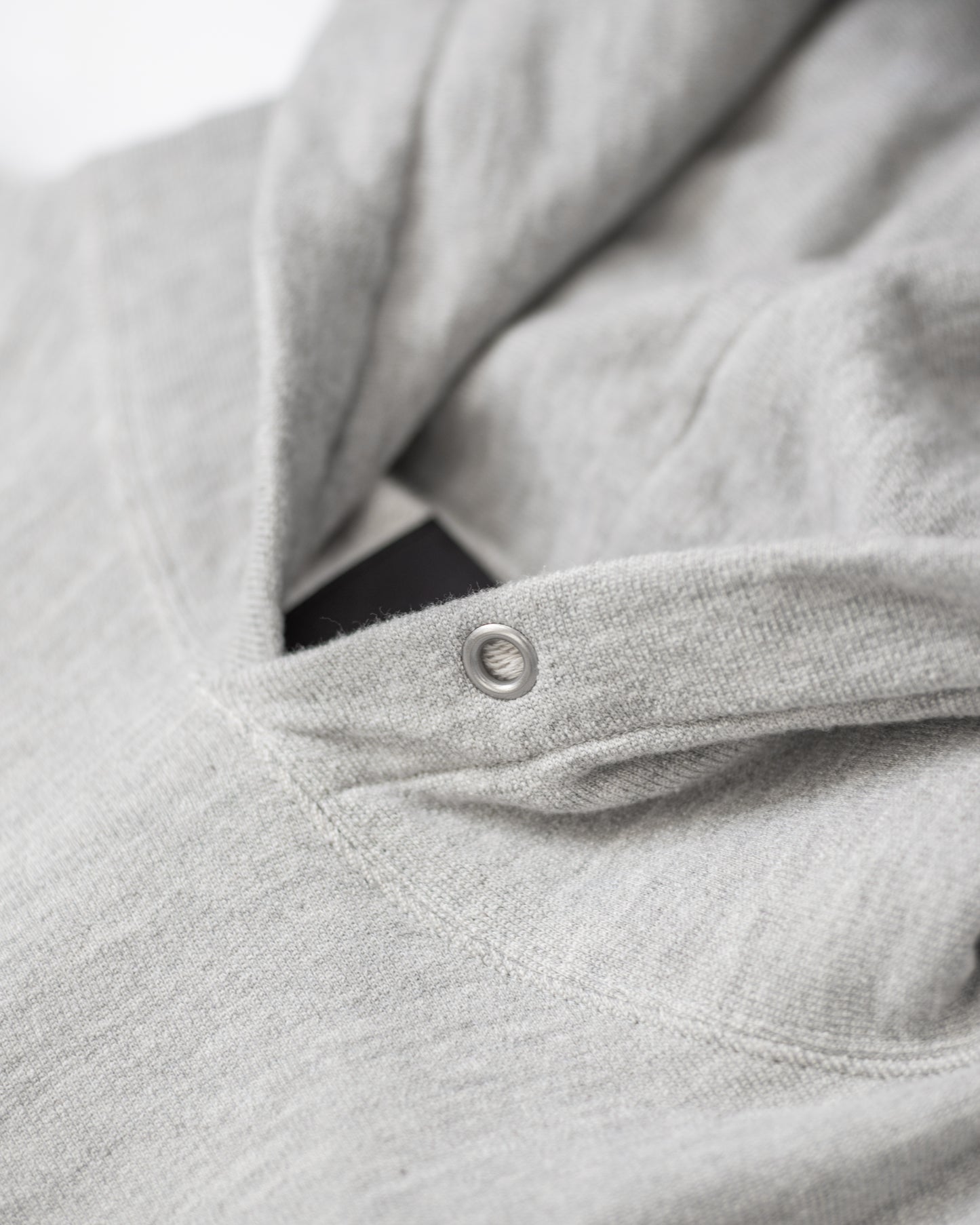 SWEATSHIRT HOODIE -LOOPWHEEL FLEECE COTTON RAYON-