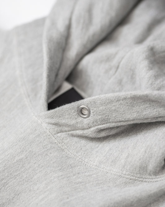 SWEATSHIRT HOODIE -LOOPWHEEL FLEECE COTTON RAYON-