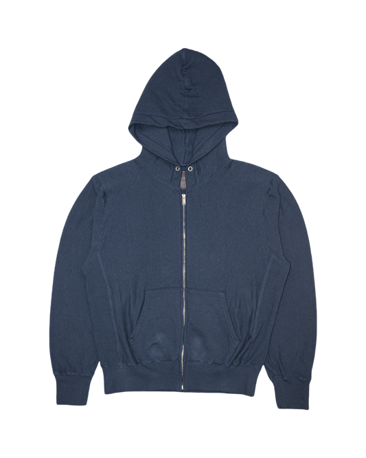 SWEAT ZIP-UP HOODIE -LOOPWHEEL FLEECE COTTON RAYON-