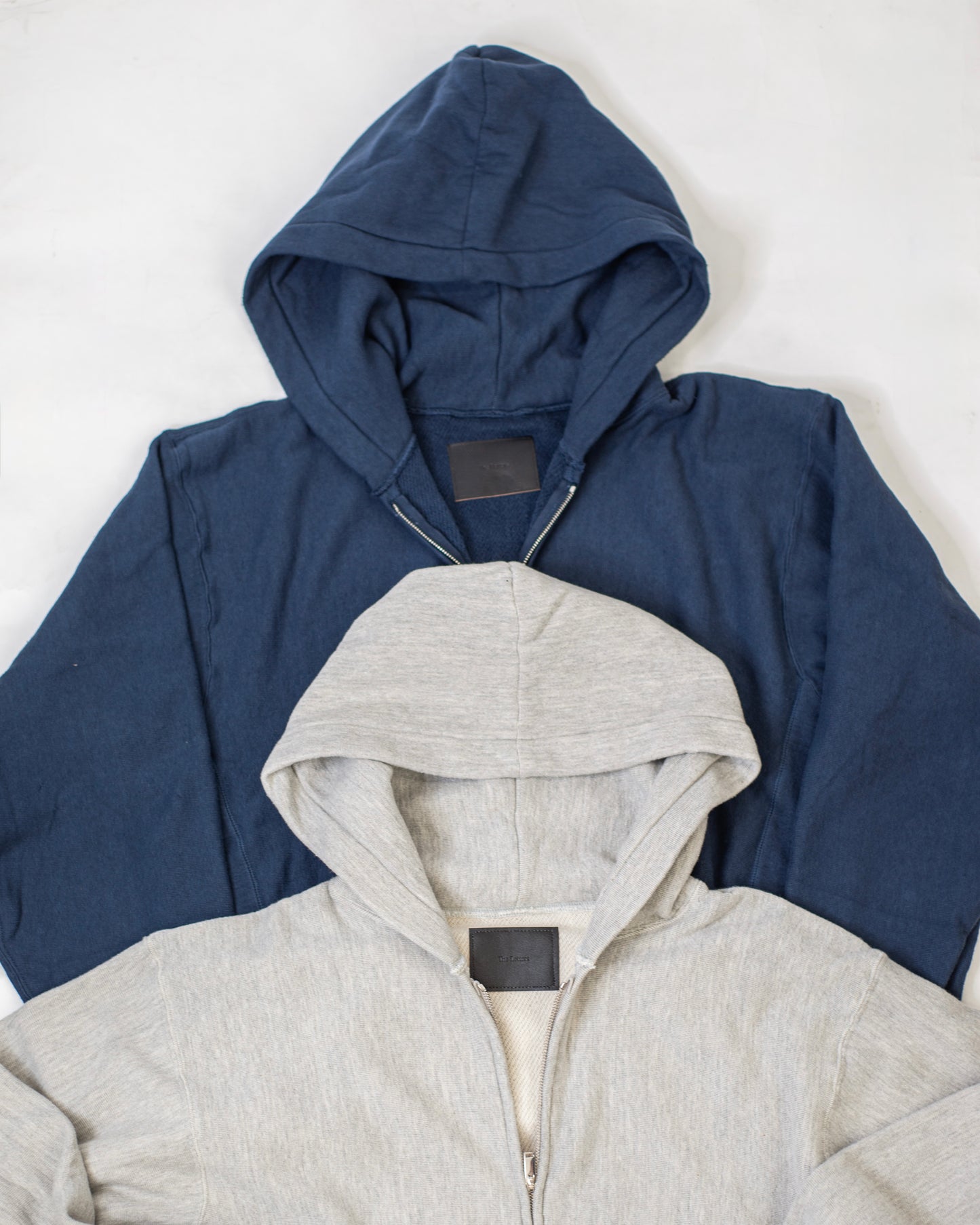 SWEAT ZIP-UP HOODIE -LOOPWHEEL FLEECE COTTON RAYON-