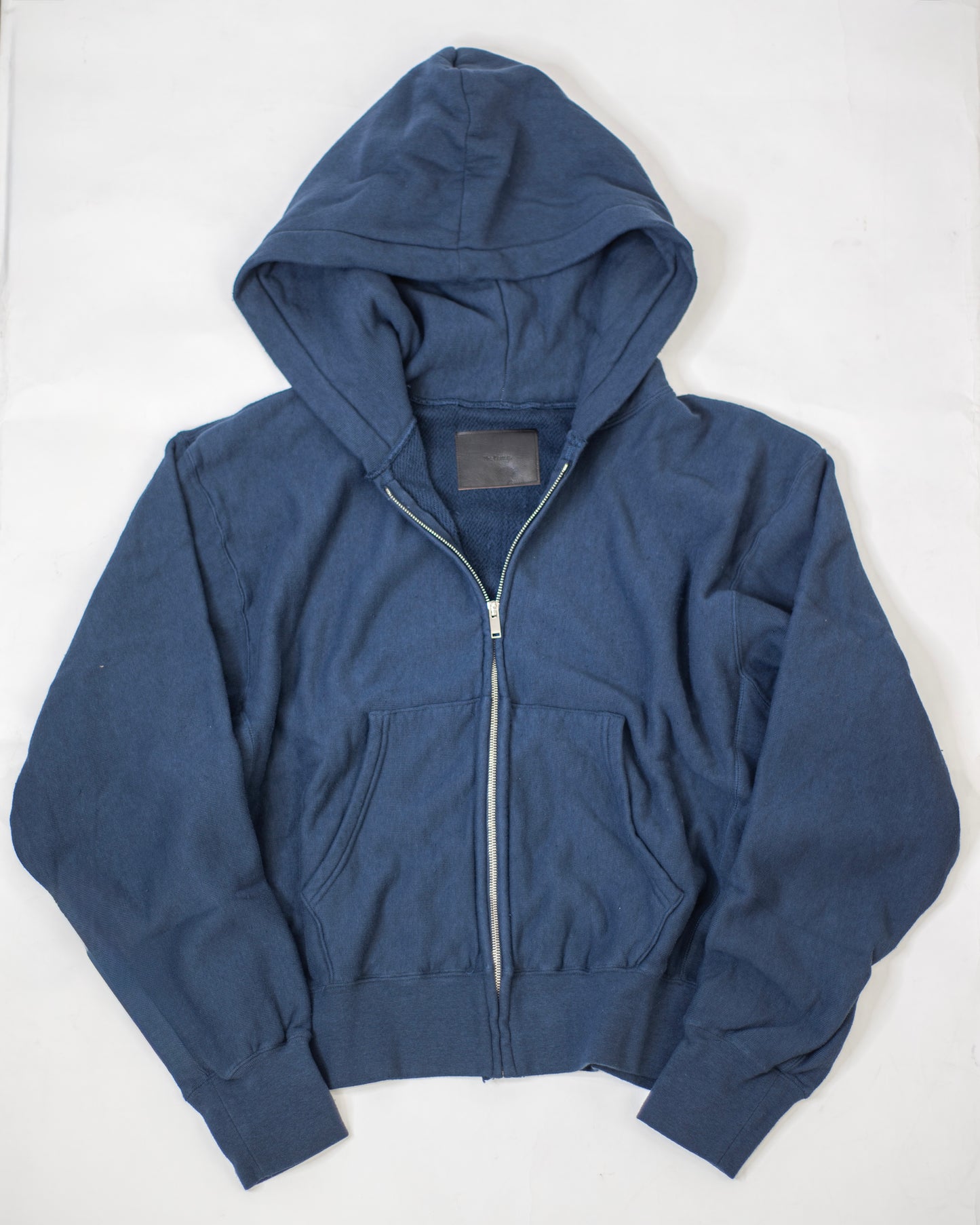 SWEAT ZIP-UP HOODIE -LOOPWHEEL FLEECE COTTON RAYON-