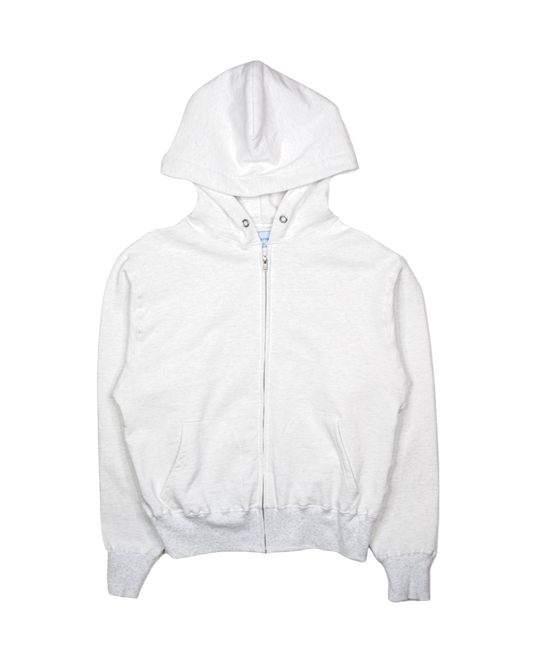 SWEATSHIRT ZIP-UP HOODIE -LOOPWHEEL FLEECE COTTON-