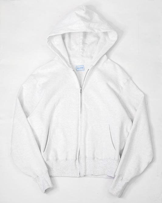 SWEATSHIRT ZIP-UP HOODIE -LOOPWHEEL FLEECE COTTON-