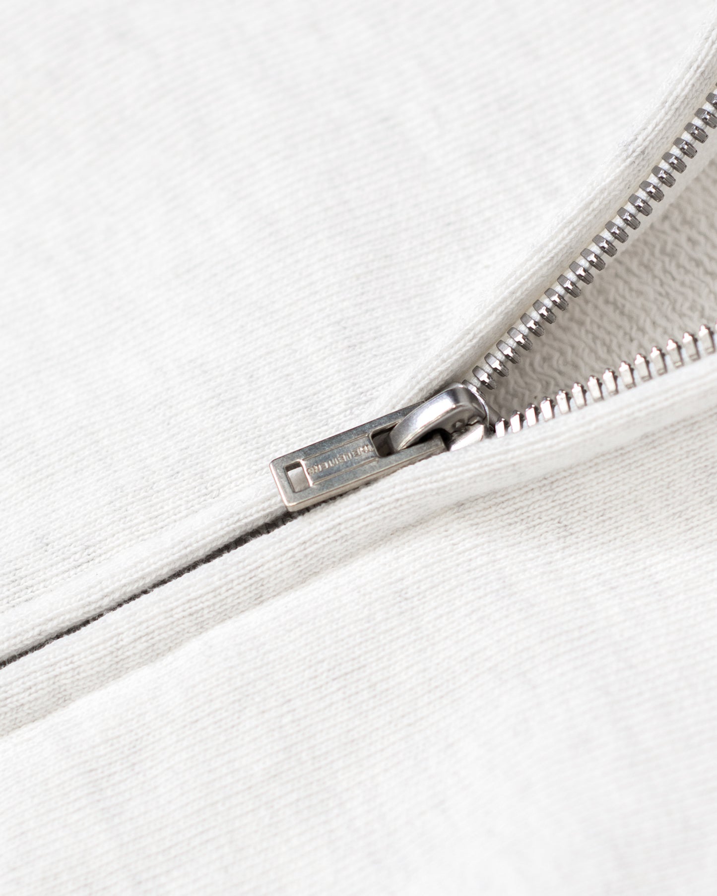 SWEATSHIRT ZIP-UP HOODIE -LOOPWHEEL FLEECE COTTON-