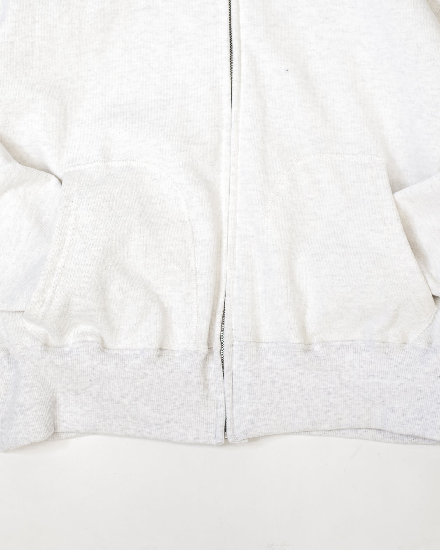 SWEATSHIRT ZIP-UP HOODIE -LOOPWHEEL FLEECE COTTON-