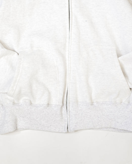 SWEATSHIRT ZIP-UP HOODIE -LOOPWHEEL FLEECE COTTON-