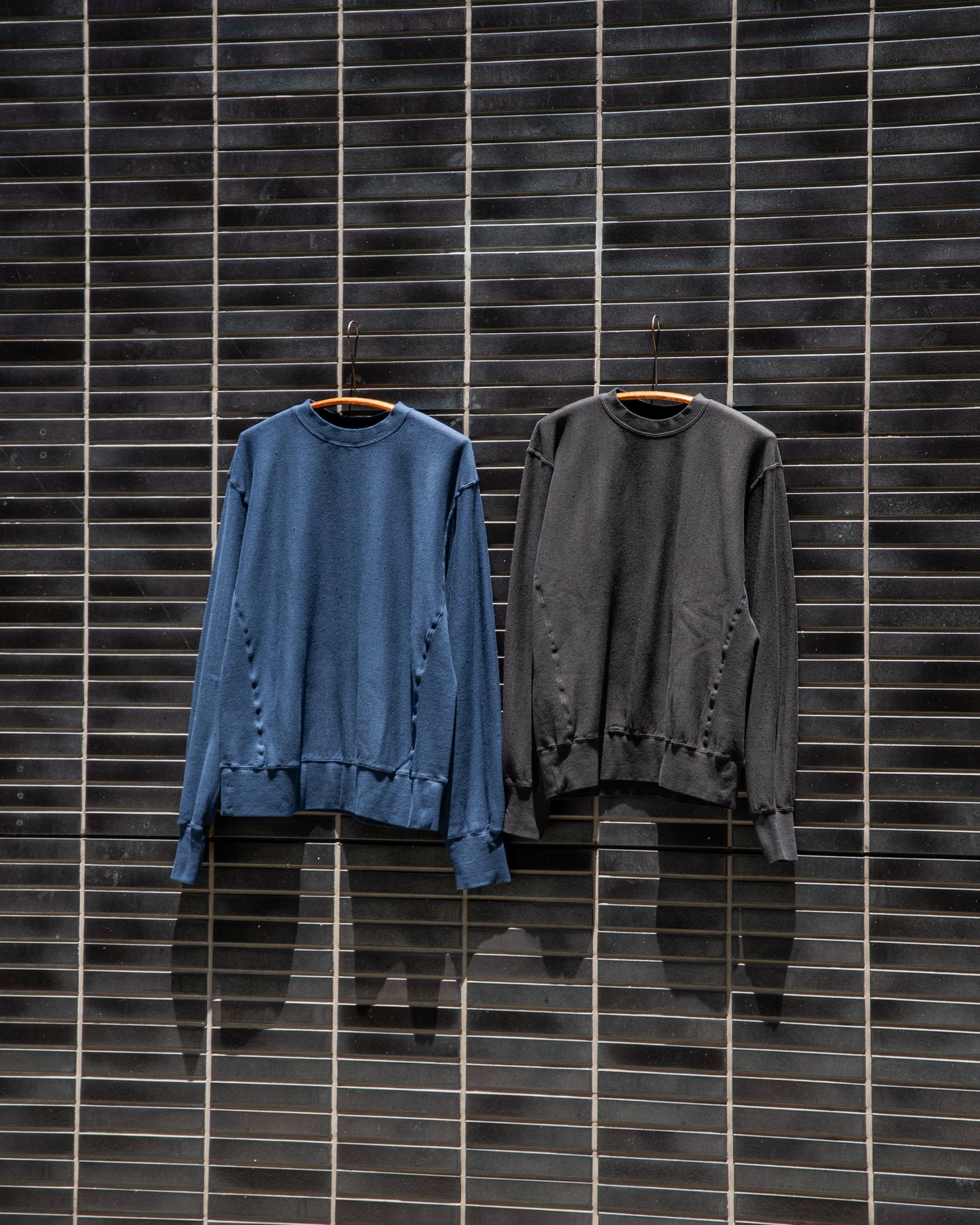 CREW NECK SWEAT SHIRT -LOOPWHEEL FLEECE COTTON RAYON-
