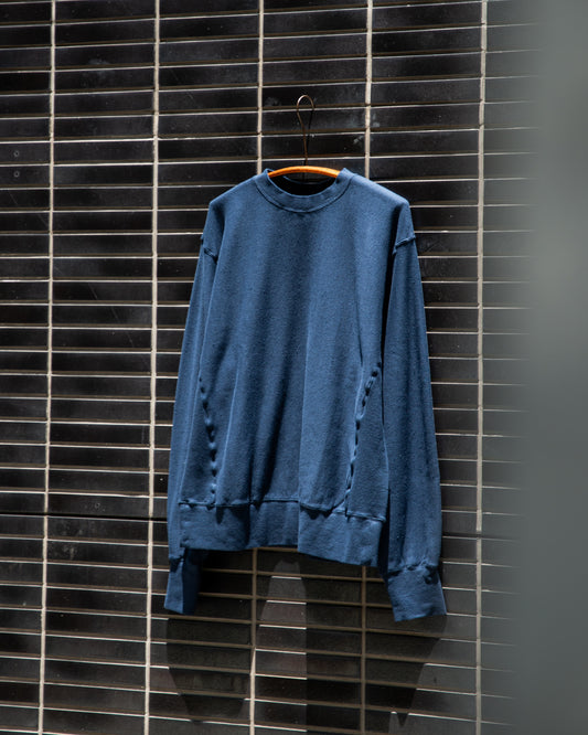 CREW NECK SWEAT SHIRT -LOOPWHEEL FLEECE COTTON RAYON-