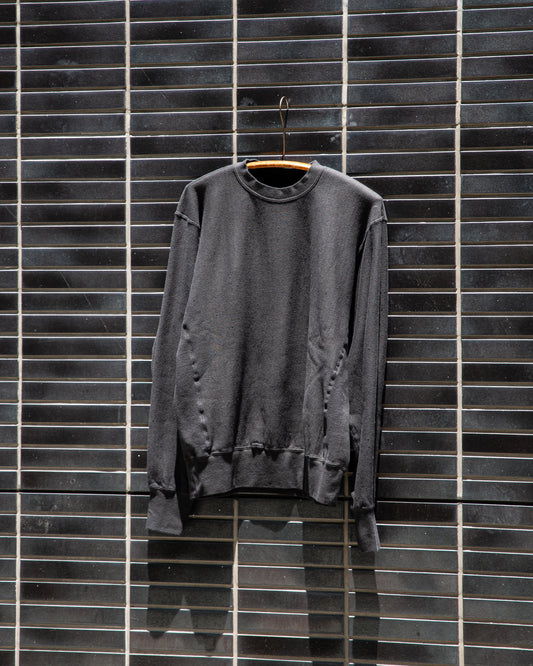 CREW NECK SWEAT SHIRT -LOOPWHEEL FLEECE COTTON RAYON-