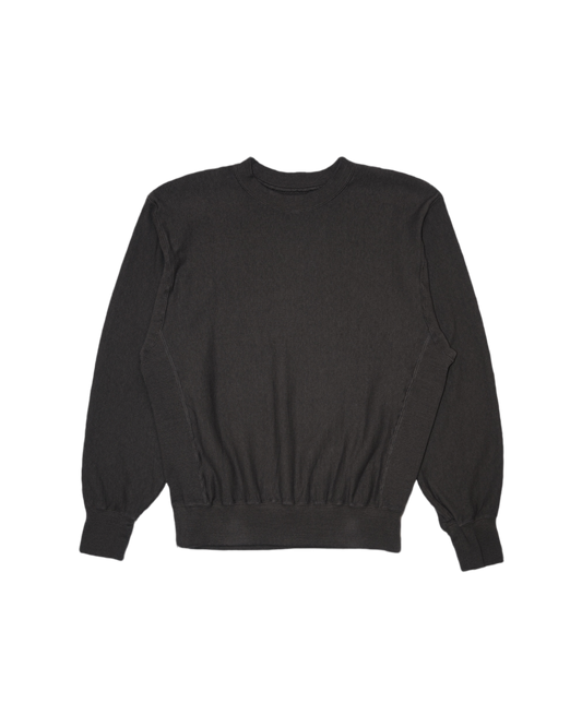 CREW NECK SWEAT SHIRT -LOOPWHEEL FLEECE COTTON RAYON-