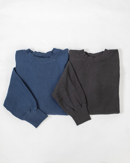 CREW NECK SWEAT SHIRT -LOOPWHEEL FLEECE COTTON RAYON-