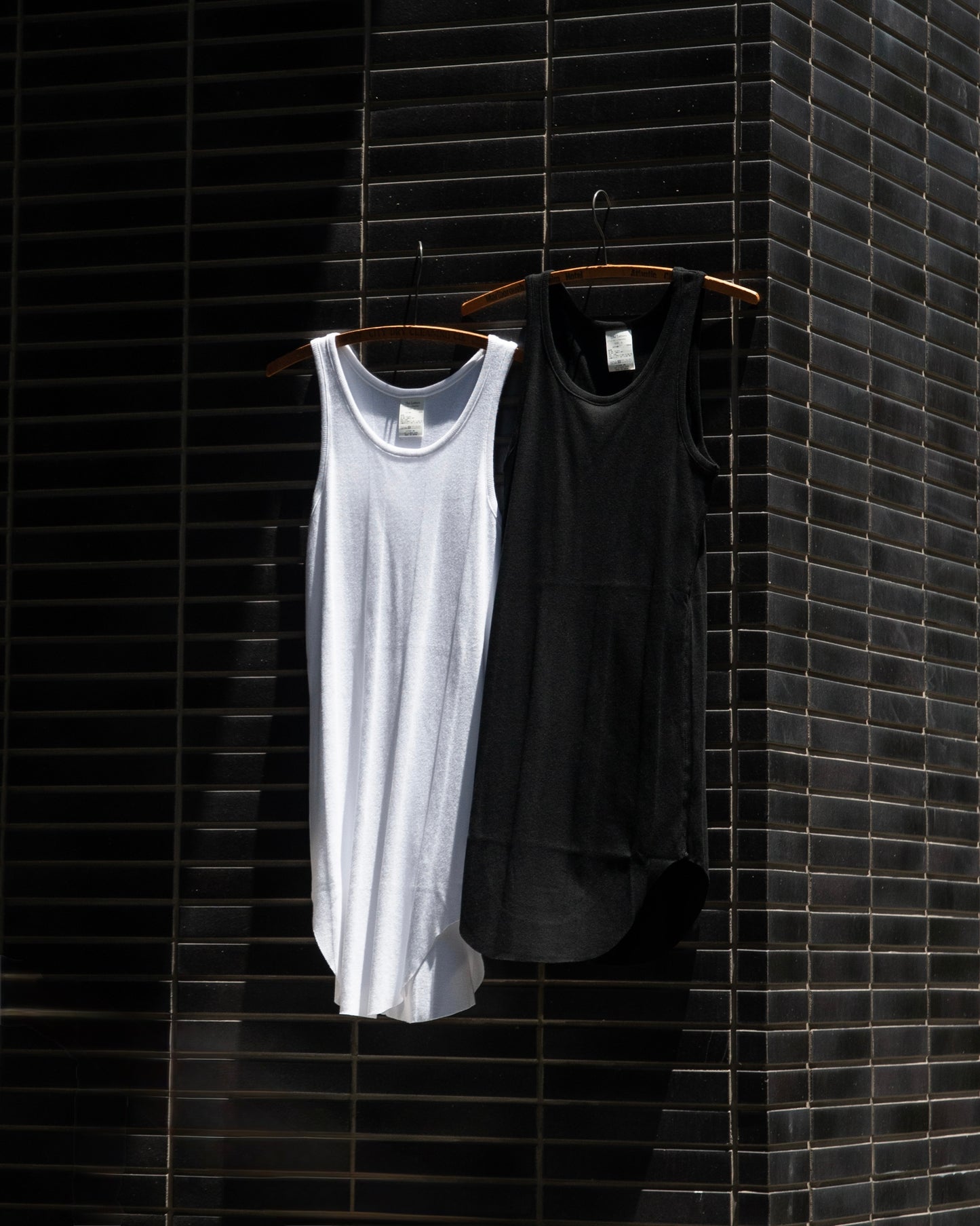 ROUND RIB TANK TOP -RANDOM TELECO COTTON-